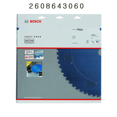 Bosch Circular Saw Blade Ø305mm (12'') x 60T 2608643060 for Steel given TR No.