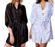 Satin Kimono Robe Dressing Gown Wedding Sleepwear, NWT, UK size S/M COTTON ON