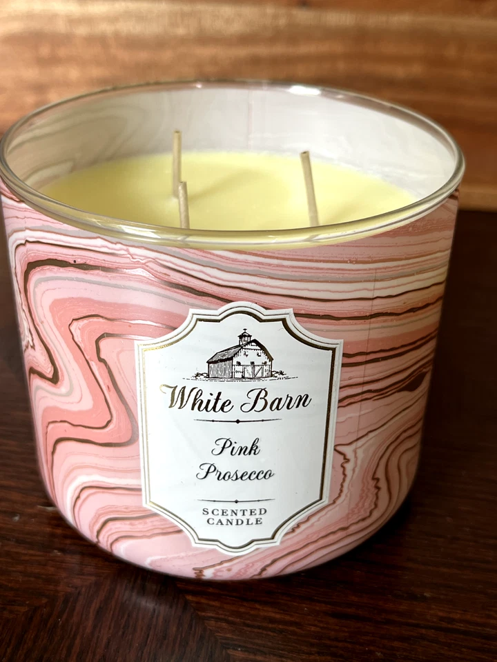 Vela Bath & Body Works Rosa Prosecco Perfumada 3 Mechas 14.5oz Foto 2 de 4