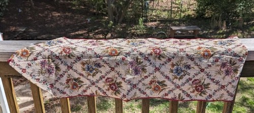 Tapestry Floral 67” Beautiful Vintage - Picture 4 of 11