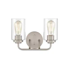 Millennium Lighting 40022-SN Mia 12"W 2-Light Bathroom Vanity Light,Satin Nickel