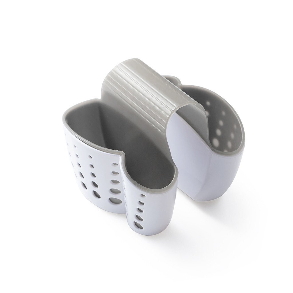 Plastic Sink Caddy Sponge & Soap Holder for Kitchen Faucet-image