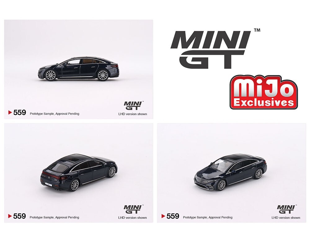 Mini GT #559 - 1:64 Mercedes-Benz EQS 580 4MATIC Nautical Blue