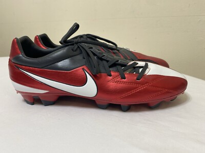 RARE NEW 2011 Nike T90 Challenge Red Soccer Cleats 472562-610