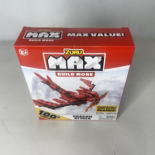 Zuru Max Build More Dragon Attack 100 plus Pieces NEW Sealed Compatible - Picture 2 of 5