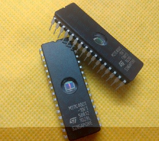 2PCS M27C1001-10F1 27C1001- ST IC EPROM UV 1MBIT 100NS 32CDIP NEW - Foto 11