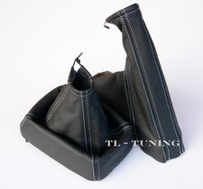 Schaltsack + Handbremssack FADEN WEISS passend für OPEL VECTRA B Bj. 95-03 Leder