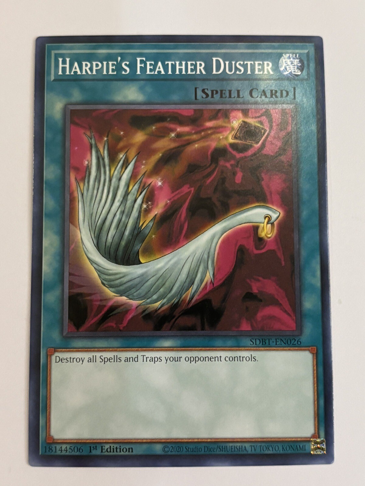 Yugioh HARPIE'S FEATHER DUSTER 1ST EDITION SDBTEN026 MINT/NM Common eBay