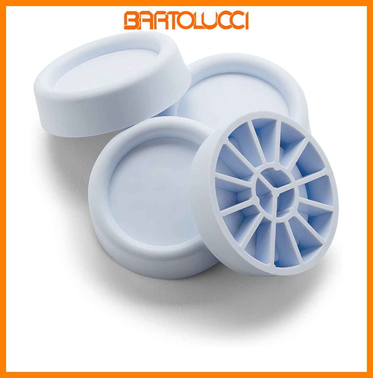 Meliconi Set 4PZ Supporti Antivibrazione per Lavatrici/Asciugatrici, Antiscivolo