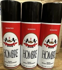 3 -pcs Hombre Spray Deodorant  5.5oz 156g