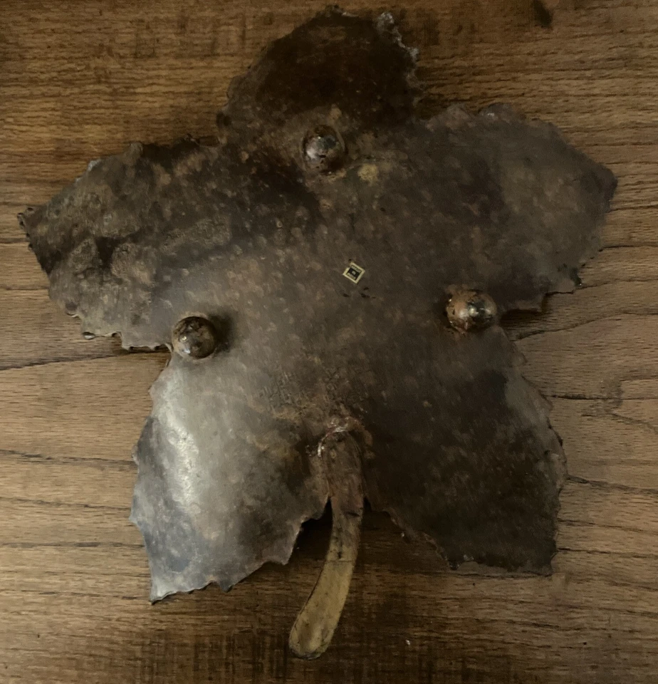 枫叶碟黄铜 13 英寸印度制造。 — 第 2/3 张图片