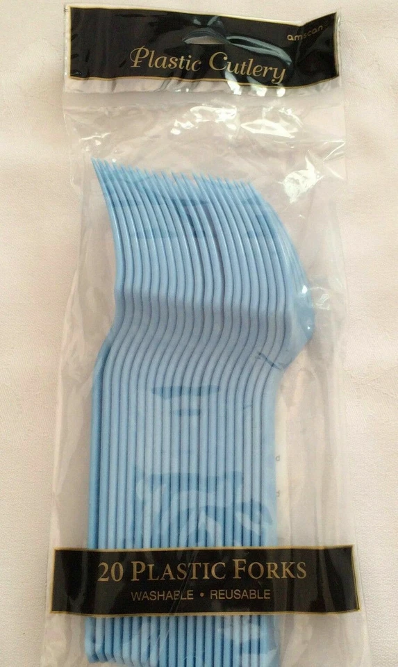 Tenedores de plástico cubiertos para acampar fiesta boda cumpleaños picnic COMPRA 2 OBTÉN 1 GRATIS Foto 2 de 4