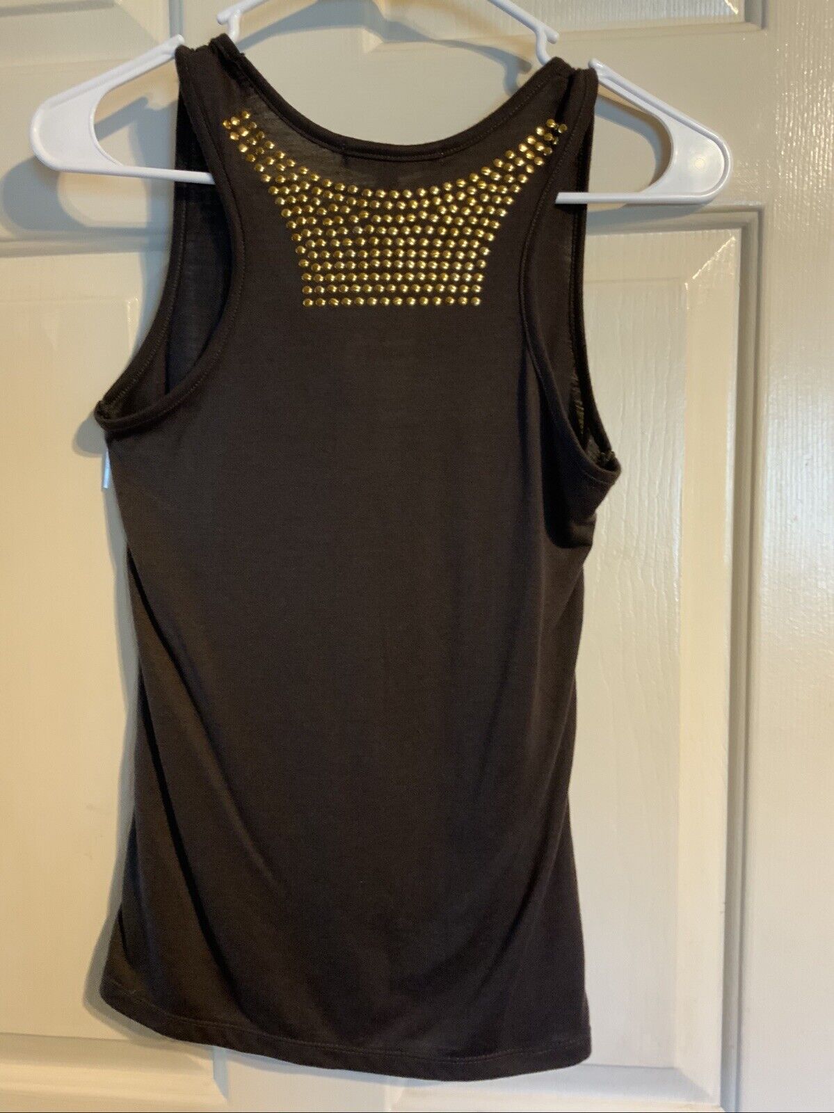 NWT Rock Revolution Dress Tank Top Women’s Brown With Gold Studded Sleeveless