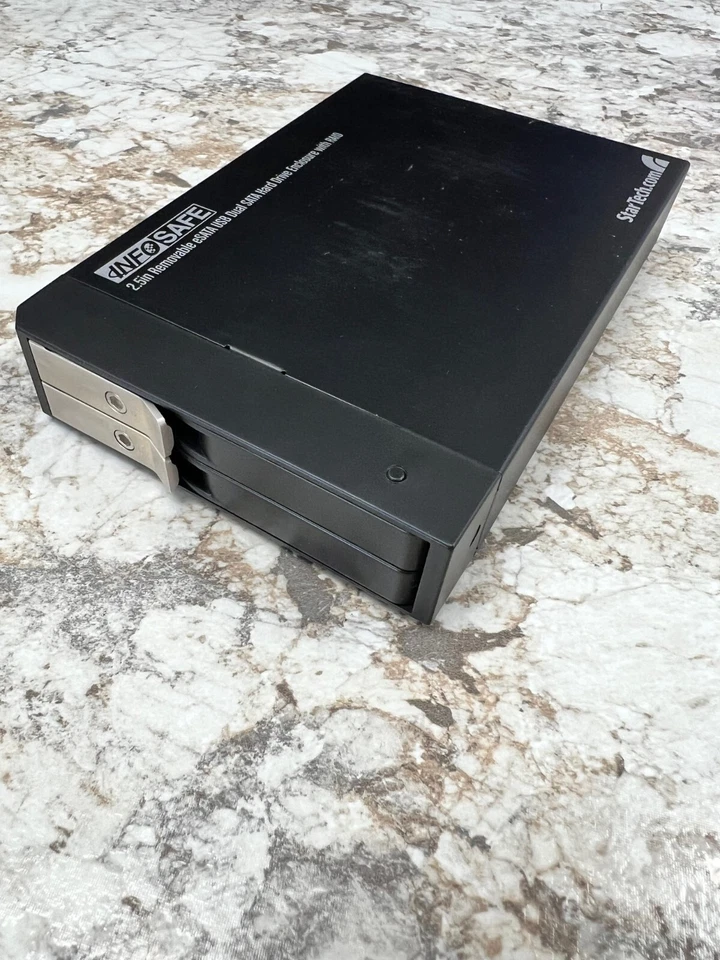 Infosafe Removable eSATA USB Dual SATA Hard Drive Enclosure with RAID - Image 3 of 4