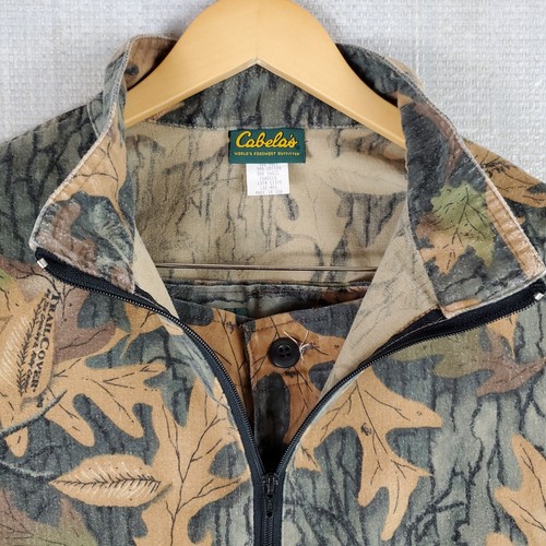 VTG CABELAS Sz Large Mens Camo Hunting Set Jacket Pants Made in USA Cotton/Poly - Picture 15 of 19