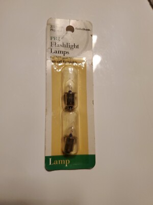 RadioShack PR2 Flashlight Light Bulb Lamp C Or D Flashlight 2 272-1120 2 Pack