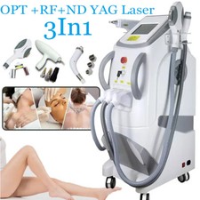 3IN1 ND YAG IPL OPT RF Machine Tattoo Removal Hair Removal Wrinkle Reduction