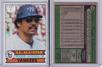 1979 Topps Baseball Card # 700 Reggie Jackson New York Yankees OF EX