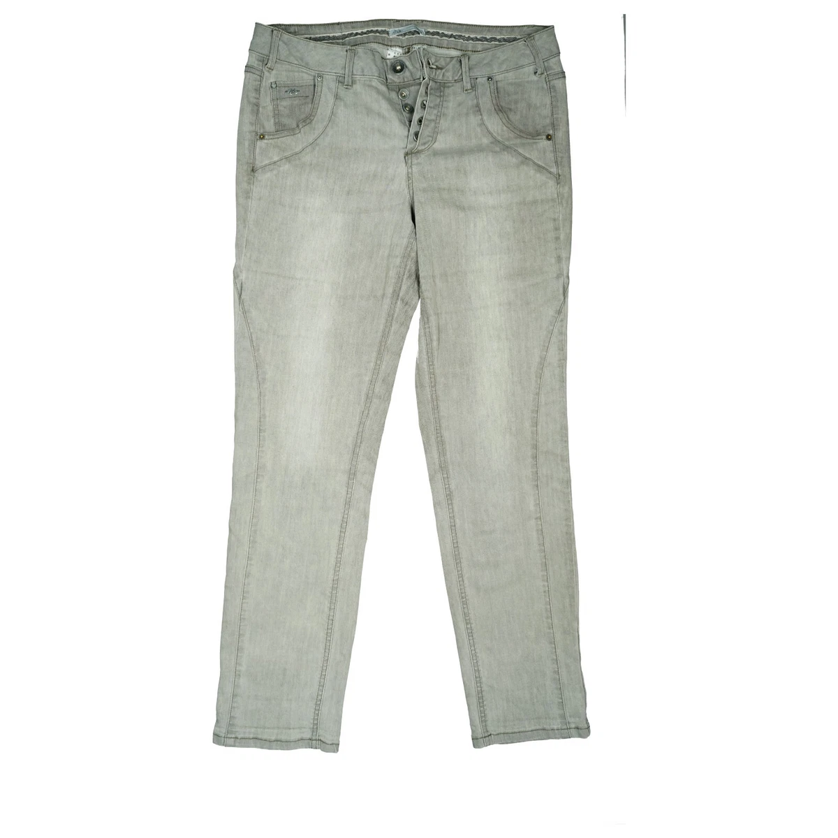 Pantaloni metà bianchi metà deals jeans