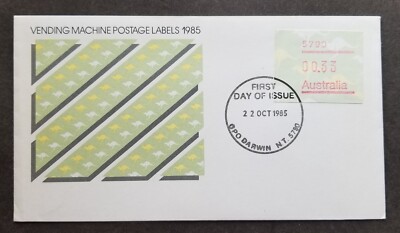 Australien Geldautomat Kangaroo 1985 (Frama Postage Label Stamp FDC