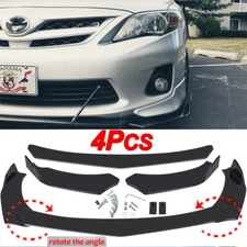 Car Front Bumper Lip Spoiler Splitter Carbon Look For Toyota Corolla Hatchback