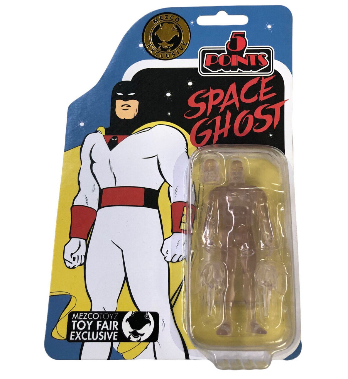 Space Ghost Clear Space Ghost 5 Points Mezco 2020 NY Toy Fair