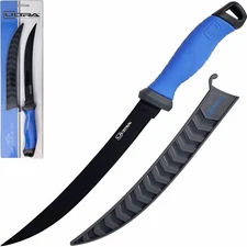 Fishing Fillet Knife Stainless Steel -  ULTRA 9" Stiff - German 4116 Blade