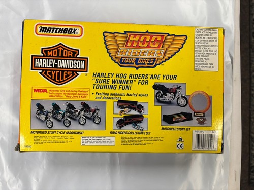 Vintage Harley Davidson Motorcycle 1992 Matchbox Die Cast Hog Riders Tour Bikes - Picture 7 of 10