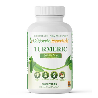 Turmeric w/ BioPerine - 650mg Immune Support Blend Ultimate Defense & Vitality