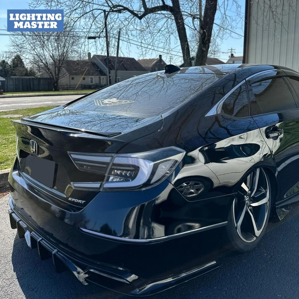 LH+RH OEM+ Clear LED Tail Light For 2018-2022 Honda Accord Sedan Rear Lights Kit - Image 4 of 4