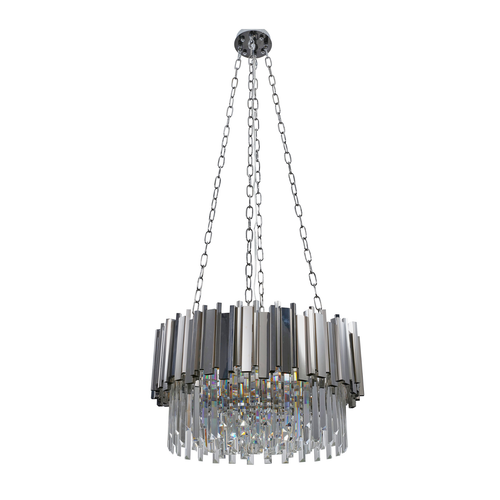 Candelabro de cristal suspendido glamoroso Ø80 cm - cromado - Imagen 3 de 30