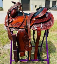 Adults Argentinian Western Trail/Pleasure Horse Saddle-Free Tack set 15" to 20"