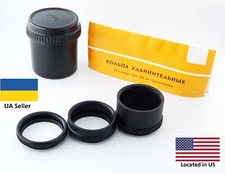 Macro Extension Tubes M42 Screw 3 Metal Rings for Helios 44-2 and other