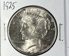 1925 Peace Dollar :  BU