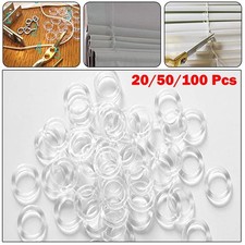 Transparent Plastic Rings for Roman Blinds 11mm Diameter Curtain Accessories