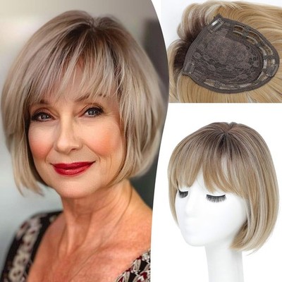 Topper Hair toppers for Women Toppers Hair Pieces for Women Short Bob Hair