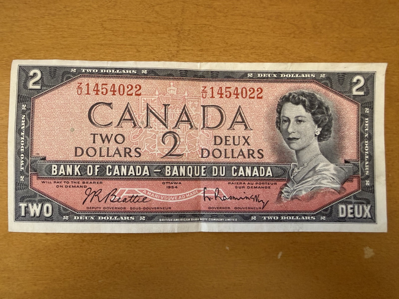 Canada 2 Dollars 1954   Banknote: Z/U145022