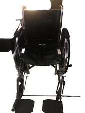 Medline Comfort Driven Wheelchair with Full-length Arms and Elevating Leg Rests,