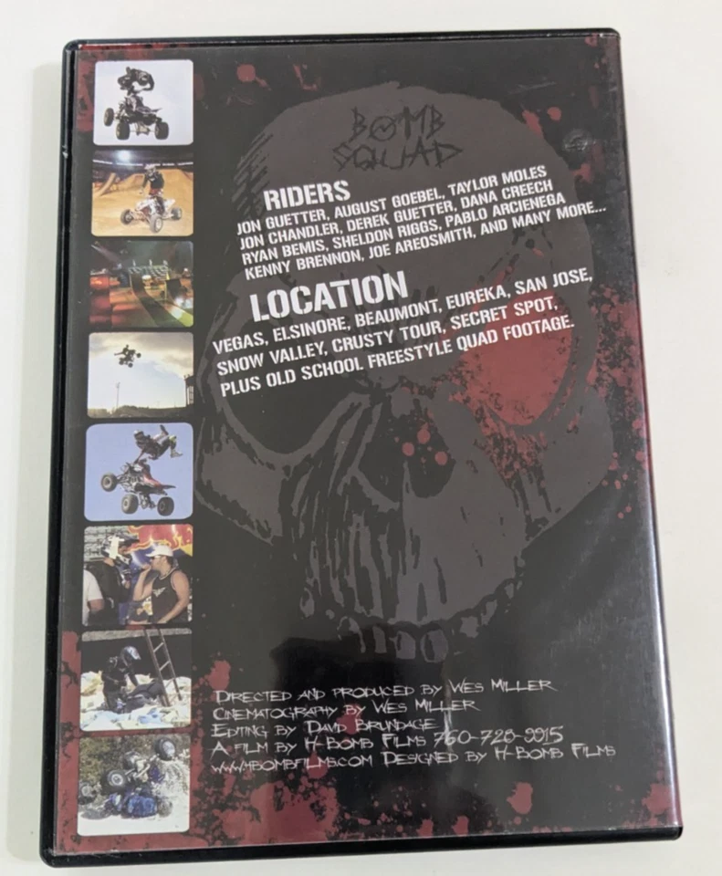 The Bomb Squad by Wes Miller ATV stunts video Rare DVD - Image 2 of 2