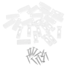  12 Sets Vertical Blind Repair Adjustable Curtain Brackets Accessory Plastic