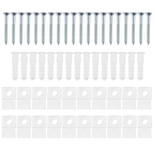 20 Sets glass panel retainer clips of Mirror Hanging Kit Mirror Fasteners - Picture 5 of 12