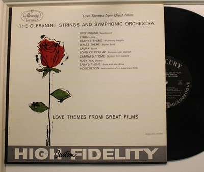The Clebanoff Strings and Symphonic Orchestra Lp Love Themes From Great Films On