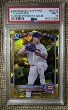 2025 Bowman Sapphire Edition Chrome Prospects Cade Horton #BCP-10 Gold /50 (RC)
