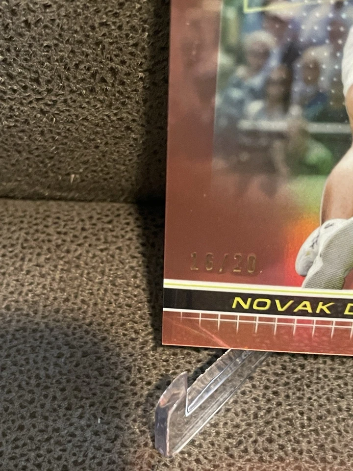 🔥Novak Djokovic 2024 Topps cromo oro rosa refractor /20 🐐 Foto 2 de 4