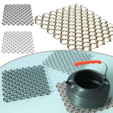 Heat Resistant Camping Pot Trivet Stainless Steel Spring Design Insulation
