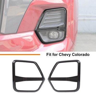 Carbon Front Bumper Fog light Air Vent Trim Accessories for Chevy Colorado 2023+
