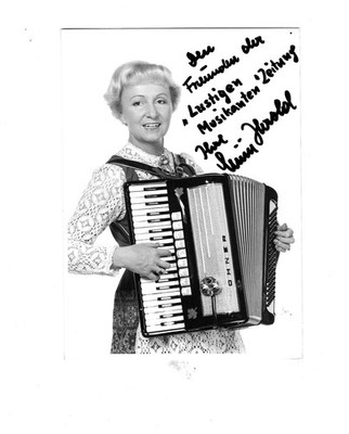 Mimi Herold (+) - Autogramm Foto HGF handsigniert - Volksmusik Schlager Sängerin