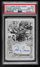2017 Topps Gypsy Queen Black & White 88/99 Dansby Swanson PSA 10 GEM MT Auto 4o0