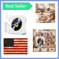 Home CD Player with Speakers, Bluetooth CD Player Portable with Remote Control F