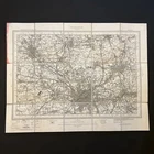 1901  Ordnance Survey Map 1 Inch To 1 Mile Sheet 85 Manchester On Linen